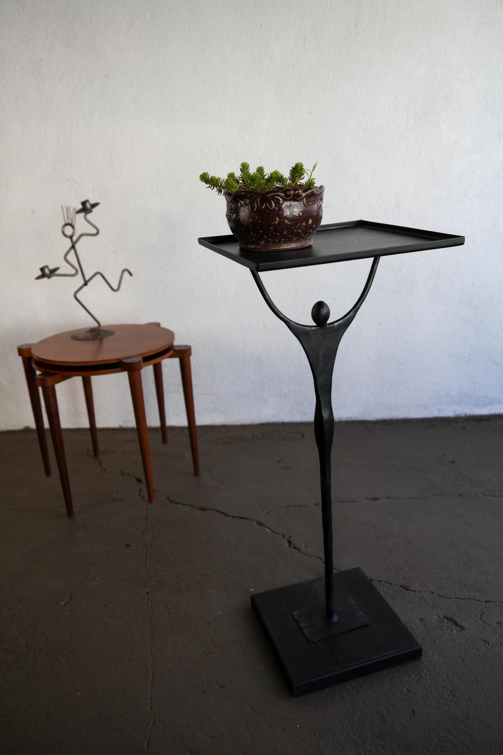 置物 Vintage Postmodern l stand 1980s Postmodern Light Up Mirrored Pedestal Display Stand
