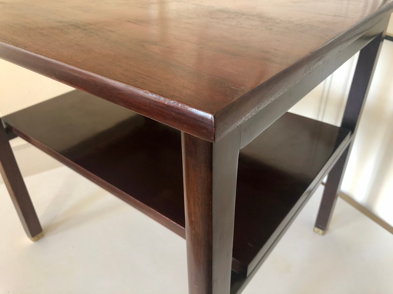 Architectural Side Table / Mcm End Table by Wormley for Dunbar Etsy