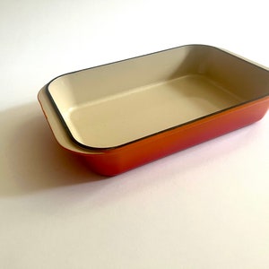 Le Creuset 40 France Cast Iron Enameled casserole stoneware Baking Pan Dish