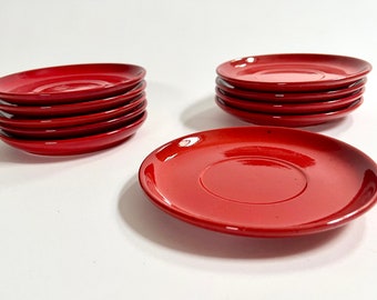 Ceramic saucers or small dessert plates from West German ceramics company Gerz