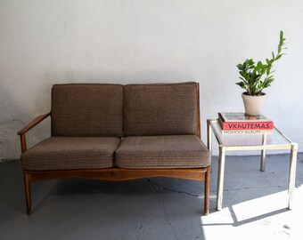 Vintage mid century modern two seater sofa