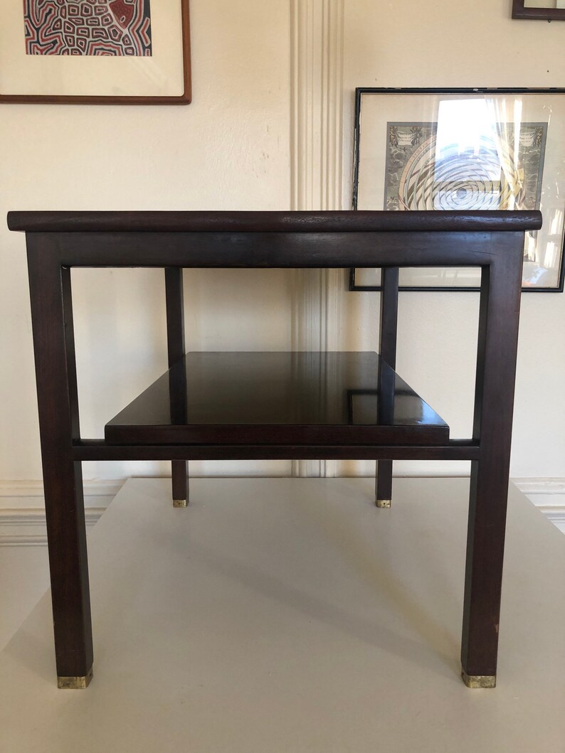 Architectural Side Table / Mcm End Table by Wormley for Dunbar Etsy