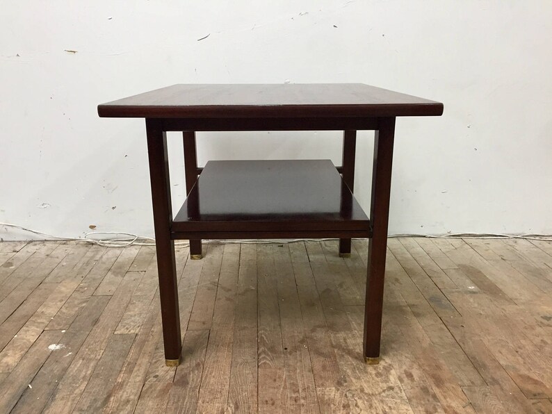 Architectural Side Table / Mcm End Table by Wormley for Dunbar Etsy