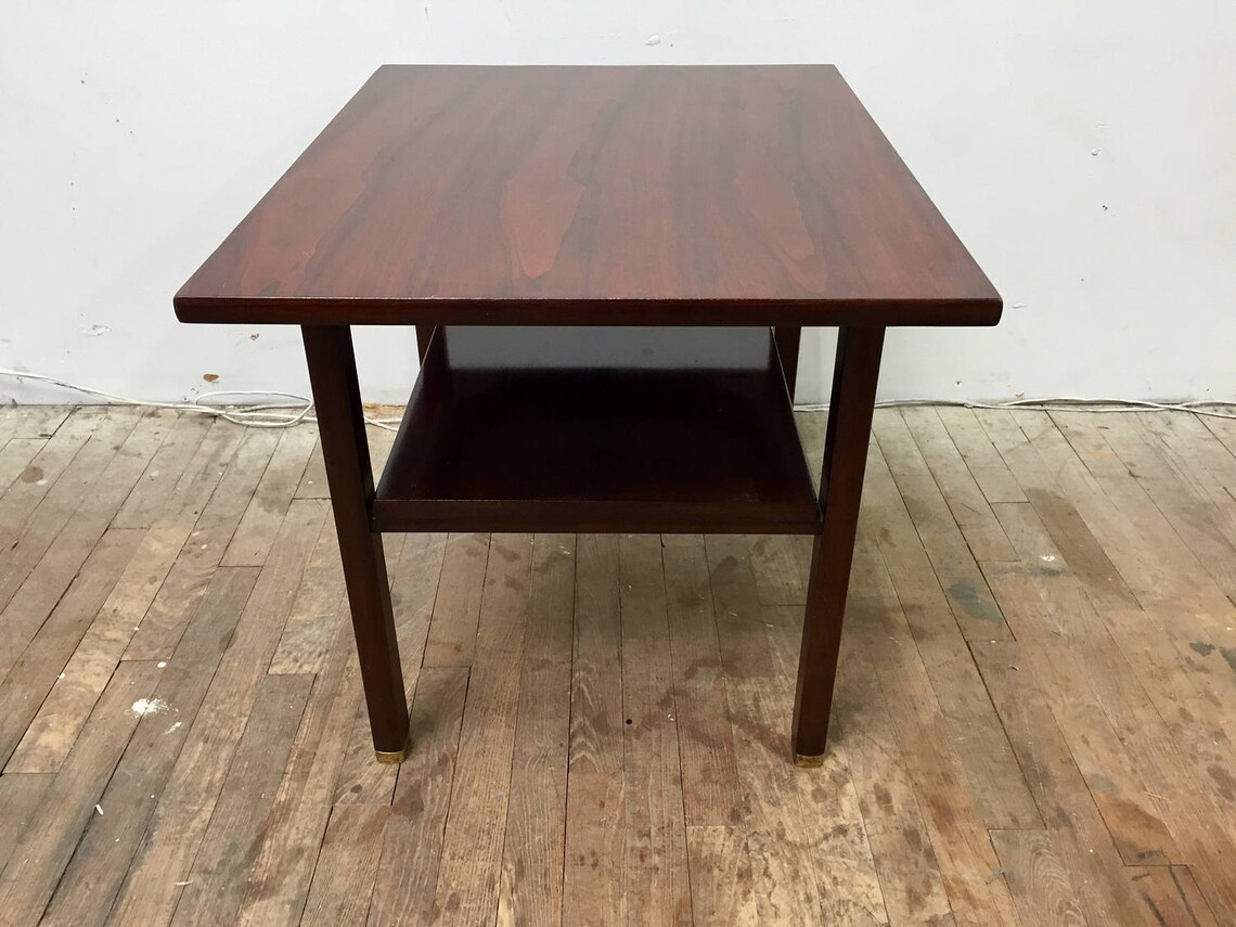 Architectural Side Table / Mcm End Table by Wormley for Dunbar Etsy