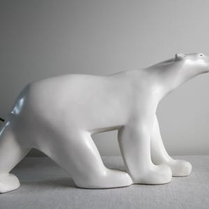 Pair of polar bear sculptures by Christopher Guy image 3