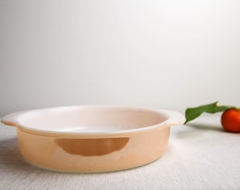 Fire King / Anchor Hocking casseroles - round and rectangular - pearl lusterware iridescent glaze