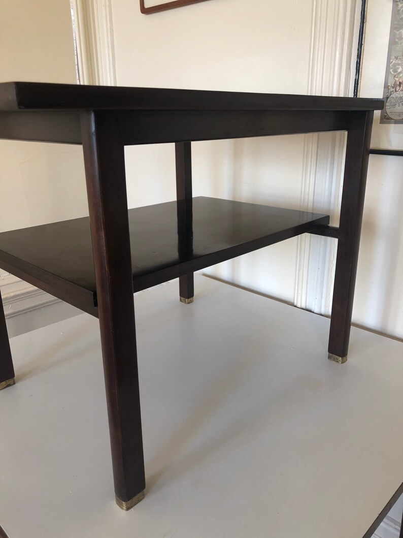 Architectural Side Table / Mcm End Table by Wormley for Dunbar Etsy