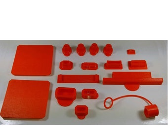 18 piece set of Nintendo Game Cube System port & switch dust covers Designed and Made in the USA.