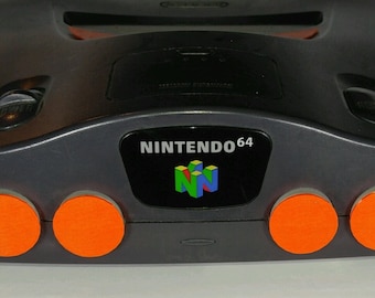 4 piece set of Nintendo 64 System port & switch dust covers Designed and Made in the USA.