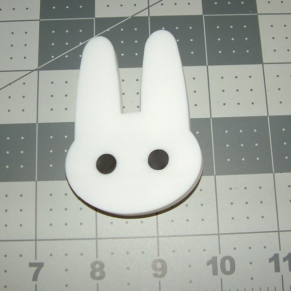 Anime rabbit bunny cosplay costume simple white hair clip.