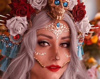 La Catrina rose dreamy crown
