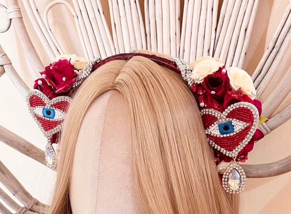 Queen of Hearts Beaded Headband Queen of Hearts Beaded Headband