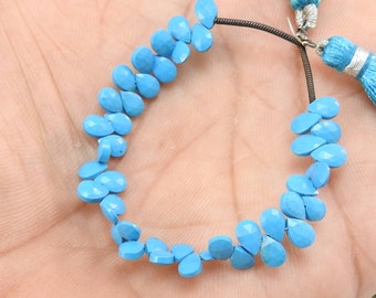 20 Perles Turquoise Synthétiques En Forme De Goutte 16mm Violet - Pour Création Bijoux