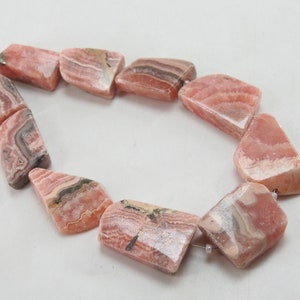 100%Natural Rhodochrosite Faceted 10Pieces Strand Tumble Nugget/Loose Stone/25X16 To 21X15 MM Approx/Wholesale Price/New Arrival/WM(BR-12)