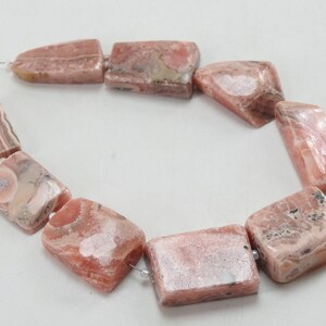 100%Natural Rhodochrosite Faceted 9Pieces Strand Tumble Nugget/Loose Stone/27X16 To 22X13MM Approx/Wholesale Price/New Arrival/WM(BR-12)