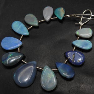 Australian Opal Doublet Multi Fire Smooth Fancy Shape Cabochon 12Pieces 17X11 TO 10X7 MM  Approx