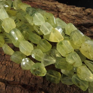 Prehnite Faceted Tumble,Nuggets,Step Cut,Loose Stone,Handmade,8Inch 100%Natural BSJ-TU2
