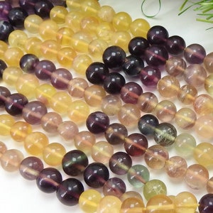 Fluorite Smooth Sphere Ball Beads,Round Shape,Multi Shaded,Loose Stone,Handmade,For Making Jewelry,Wholesaler,100%Natural 6 TO 7 MM BSJ-B4
