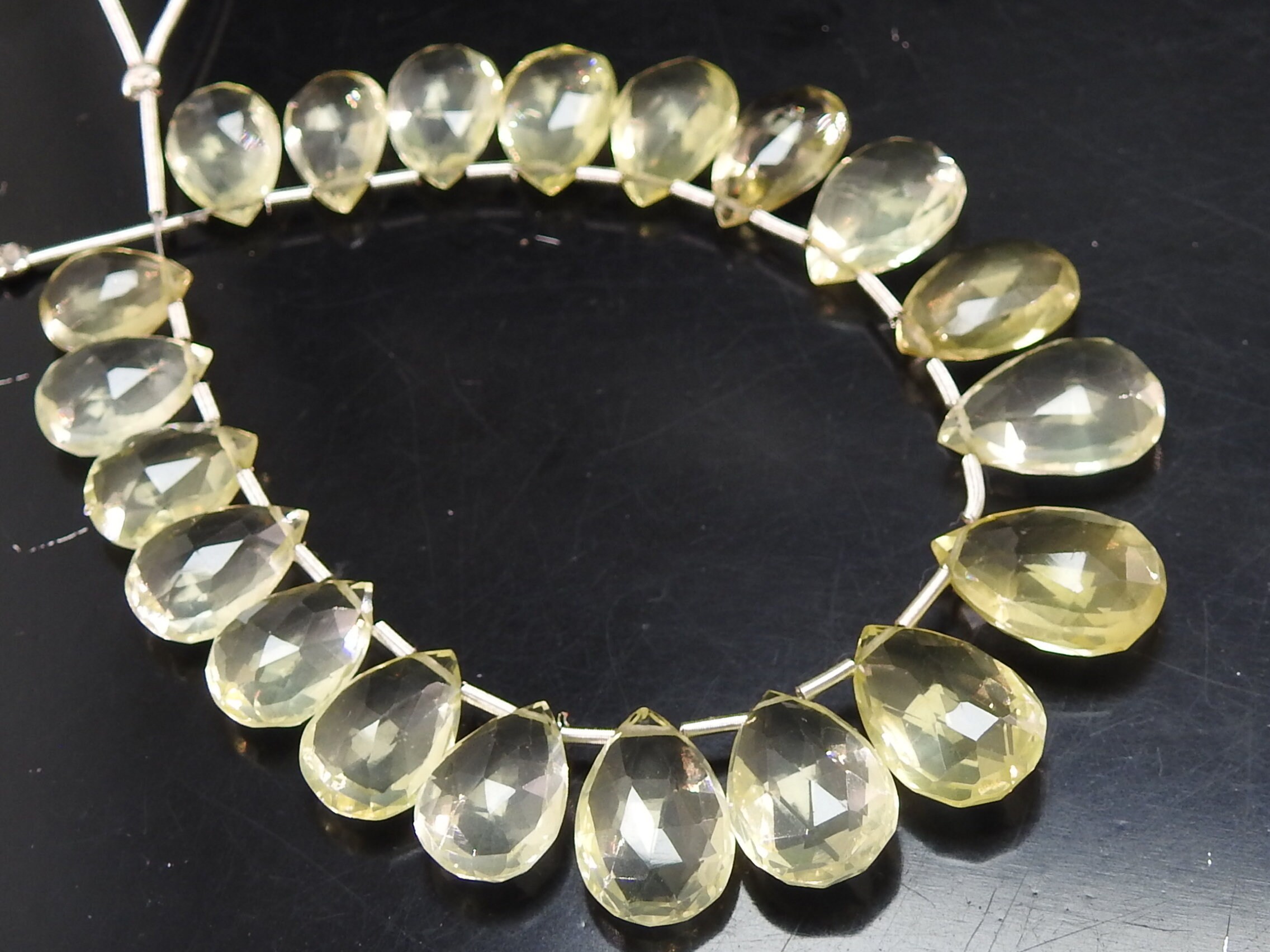 レモンクォーツ ティアドロップ ルース C レモンクォーツ ティアドロップ ルース C レモンクォーツ、ドロップの