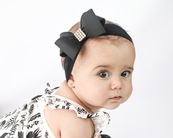 Head Ribbon For Baby Girl In Black Color main image 1