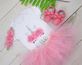 Unicorn Birthday Outfit, First Birthday Gift , Baby Girl First Birthday Outfit, 1st birthday outfit , First Birthday Outfit Girl, 3030