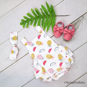Ananas Baby Mädchen Strampler Set, Ananas Baby Outfit, Ananas Baby Strampler Set, Baby Strampler, Ananas Baby Kleidung, Baby Shower Geschenk