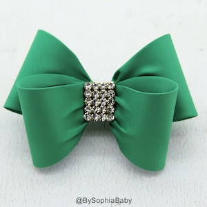 Green Bow, Green Bow Hair Clip, Bow Hair Clip, Toddler Green Hair Clip, Girls Bow Hair Clip, Big Bow Hair Clip, Green hair Bow, 1004