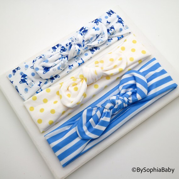 Set of 3 Knotted Blue Headbands Amazon.com : Cuizhiyu 3Pack Denim Knot Headband Knotted Wide  main image 4