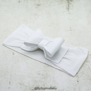 Bebe Bandeau Turban Bandeau Bebe Blanc Bebe Blanc Noeud Etsy