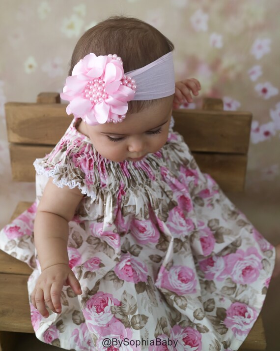 big flower headbands for babies