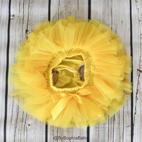 Baby Tutu Skirt, Baby Tutu Bloomers,Yellow Tutu Skirt, Yellow Baby Bloomers, Baby Tutu Skirt, Baby Diaper Cover, Newborn Bloomers, 2121