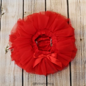 Baby Tutu Skirt, Red Tutu Skirt, Cotton Baby Bloomers, Christmas Tutu Skirt, Baby Red Diaper Cover, Newborn Bloomers, Tutu Bloomers, 2121