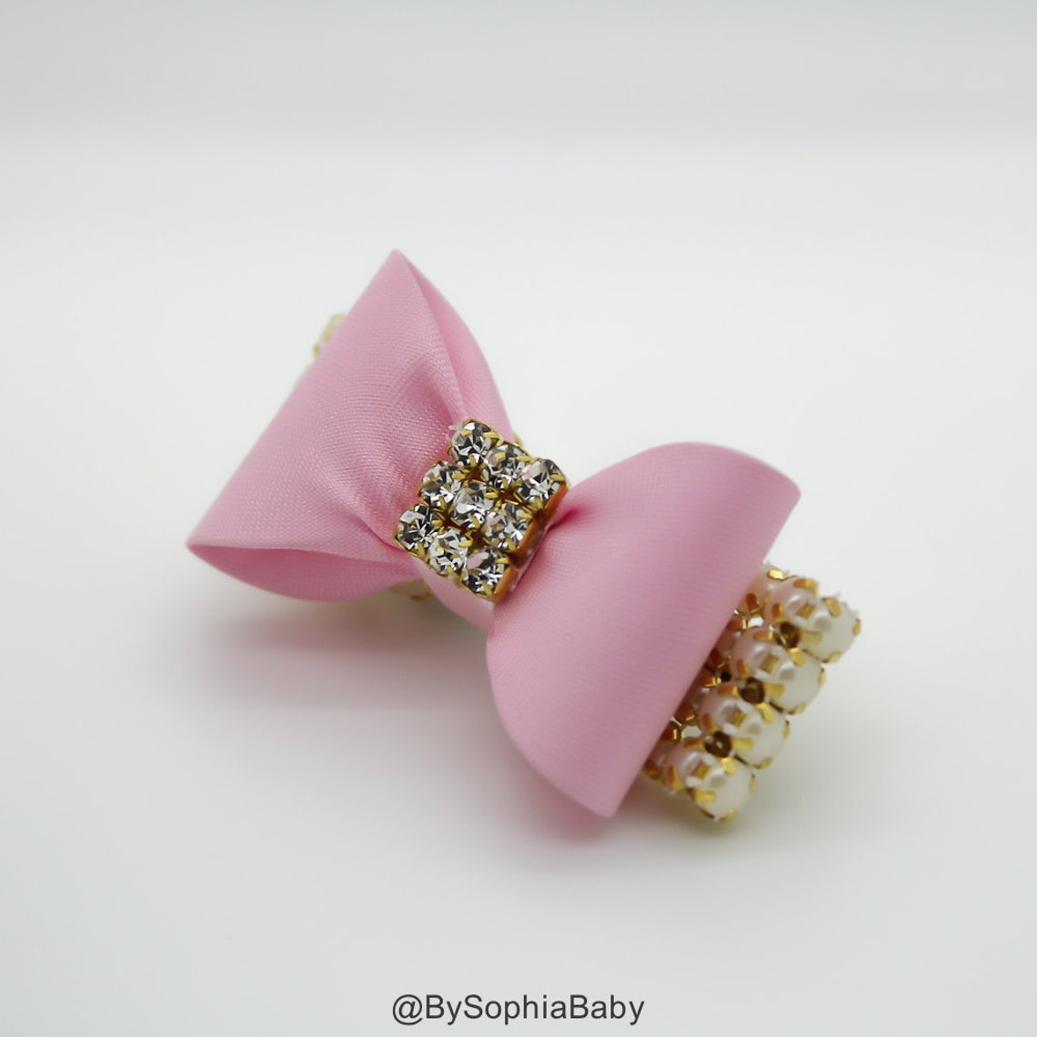 Baby Bow Hair Clip Light Pink Bow Hair Clip Pink Baby Hair Etsy UK