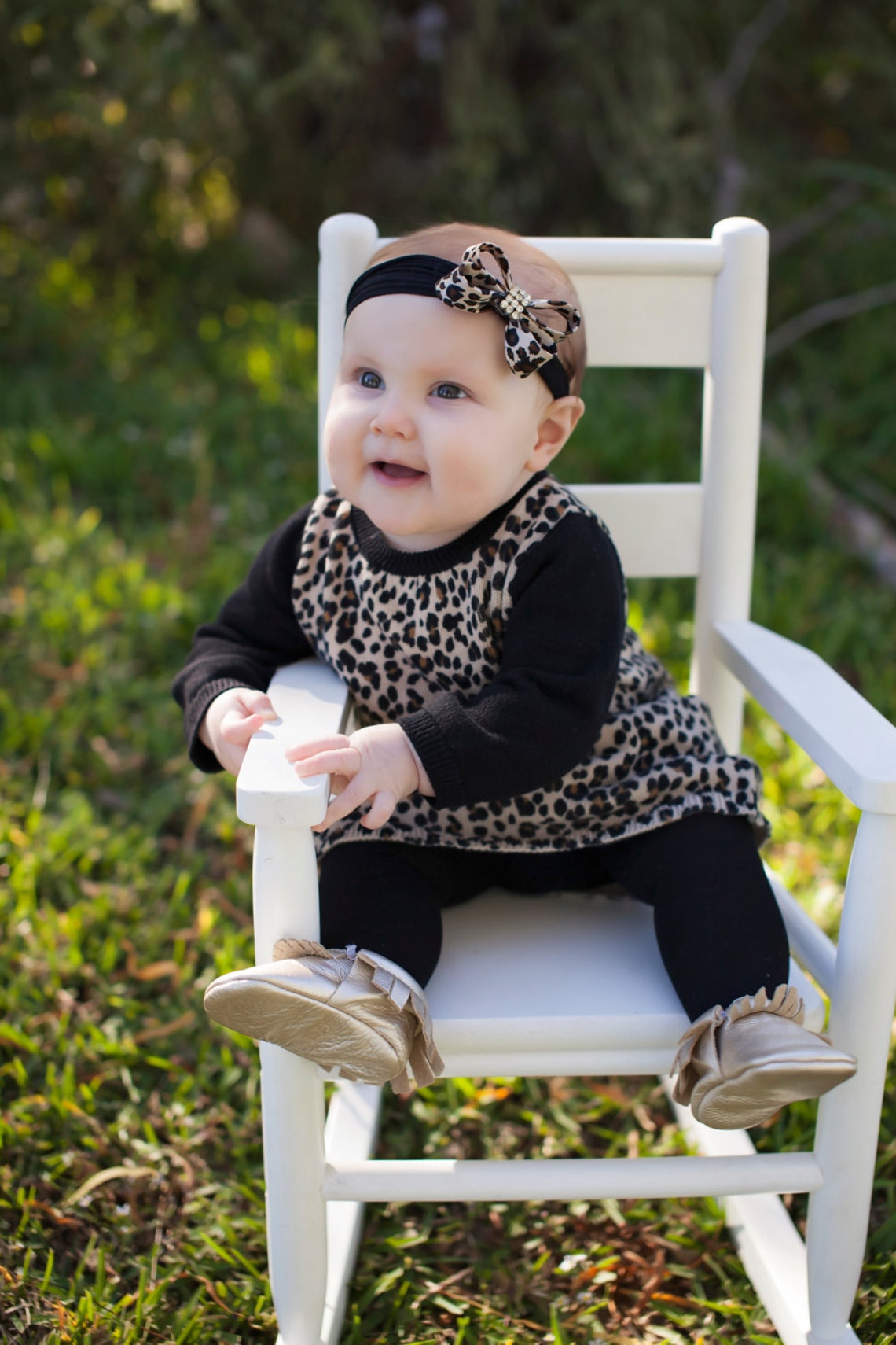 Baby Headband Headwrap Leopard Baby Headband Newborn Etsy