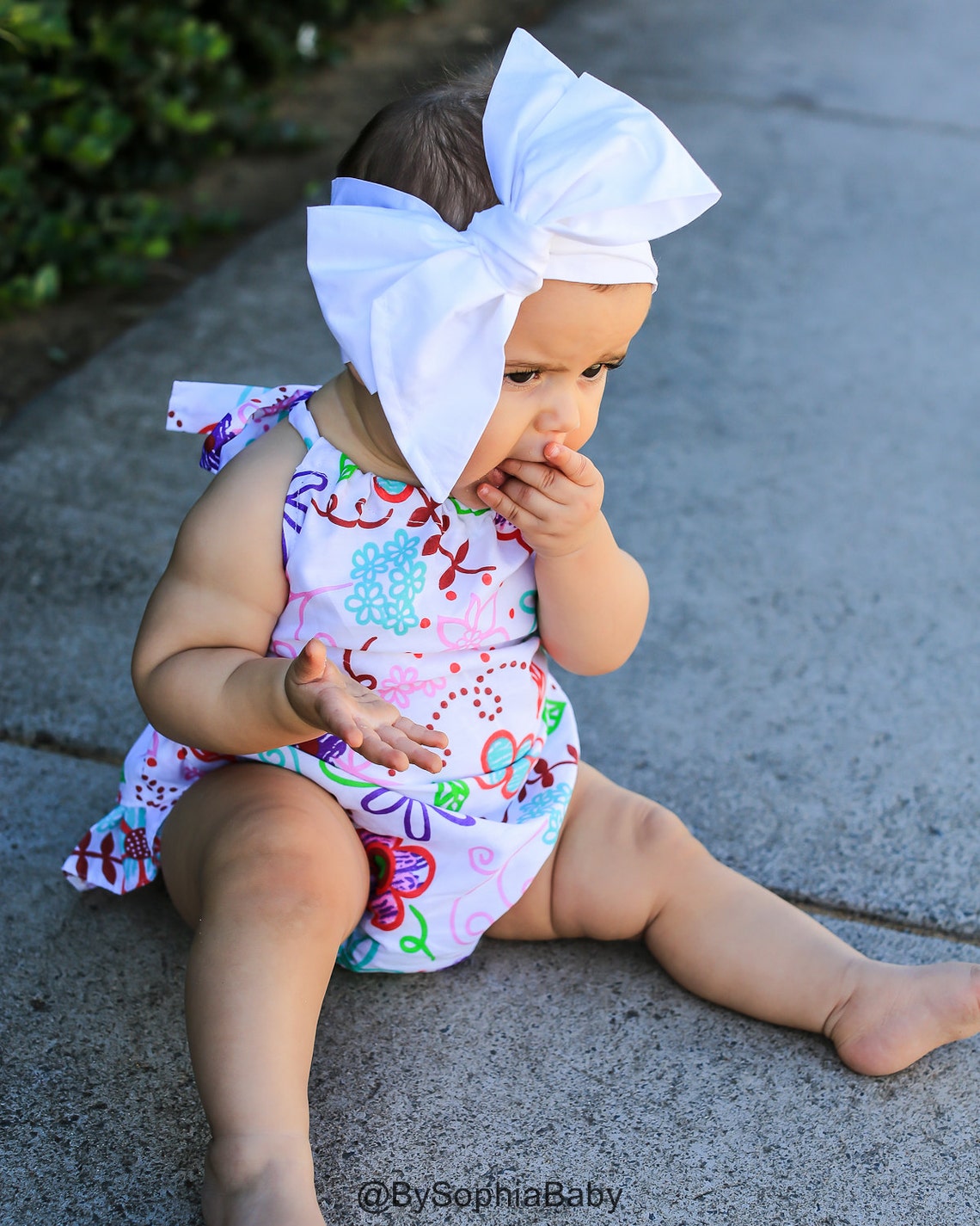 Baby Head Wrap Baby Headwrap White Baby Headband Baby Etsy