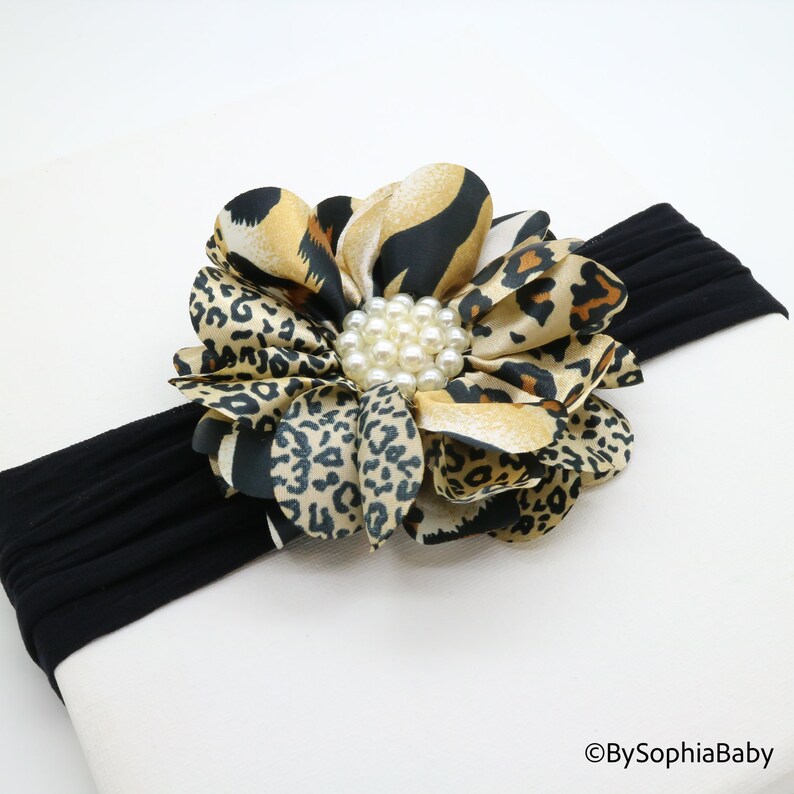 Baby Headband Leopard Baby Headband Baby Cheetah Headband Etsy