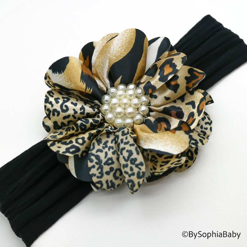 Baby Headband Leopard Baby Headband Baby Cheetah Headband Etsy