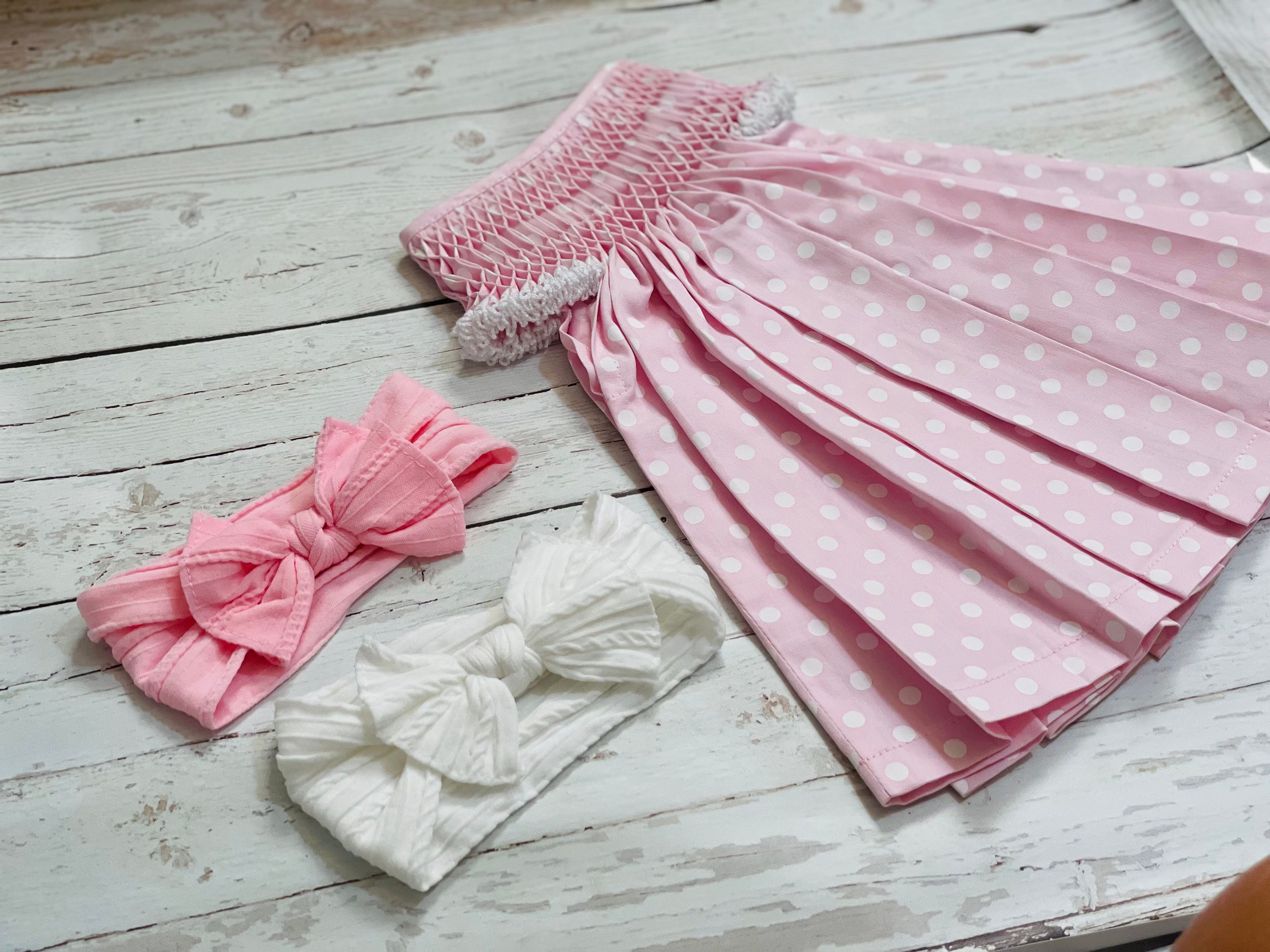 pink polka dot infant dress Polka Dot Dress, Pink Dress, Baby Girl Dress, Flower Baby Dress, Tea Party  Baby Dress, Baby Girl Clothes, Flower Girl Dress, 1130
