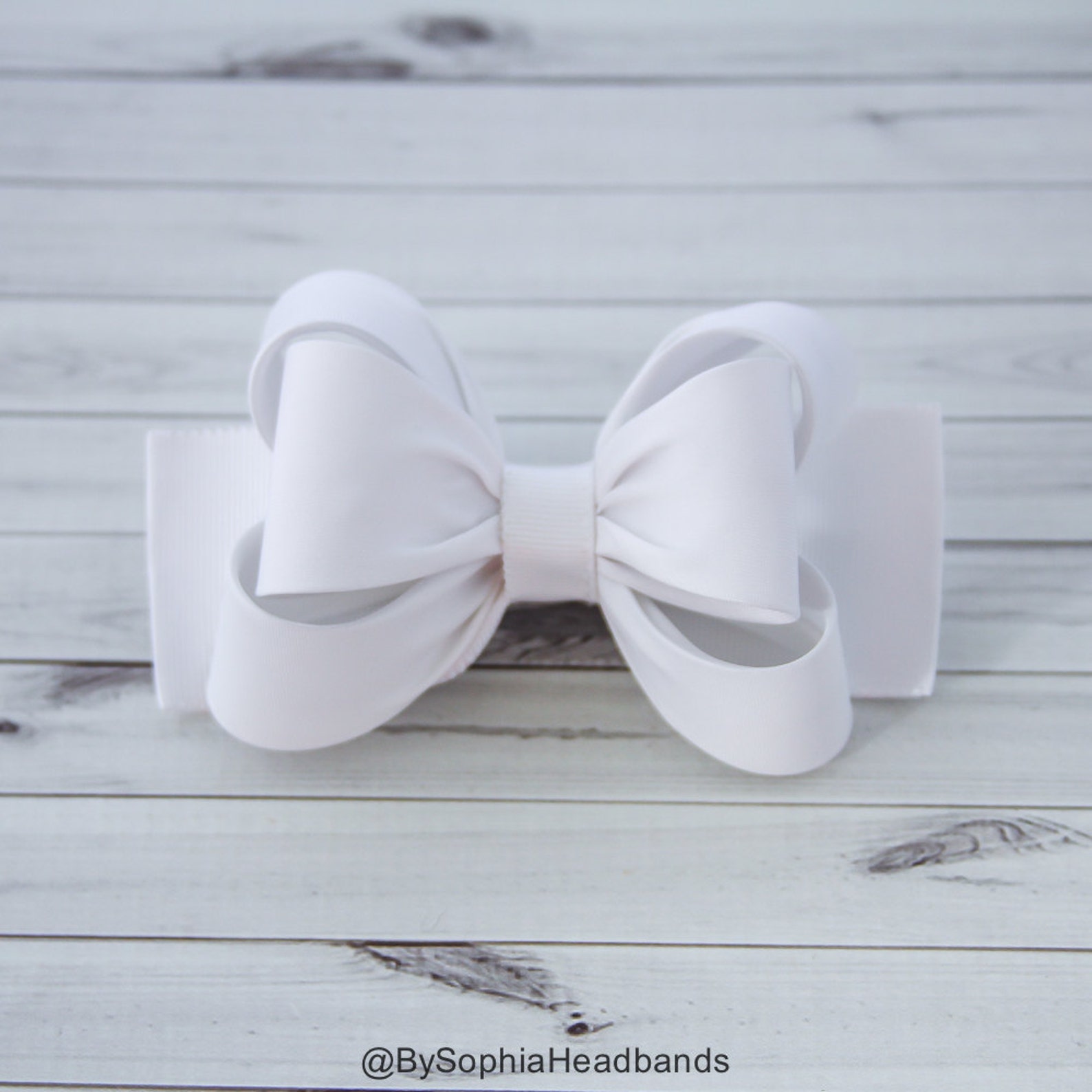White Hair Clip White Bow Hair Clip Bow Hair Clip Toddler Etsy