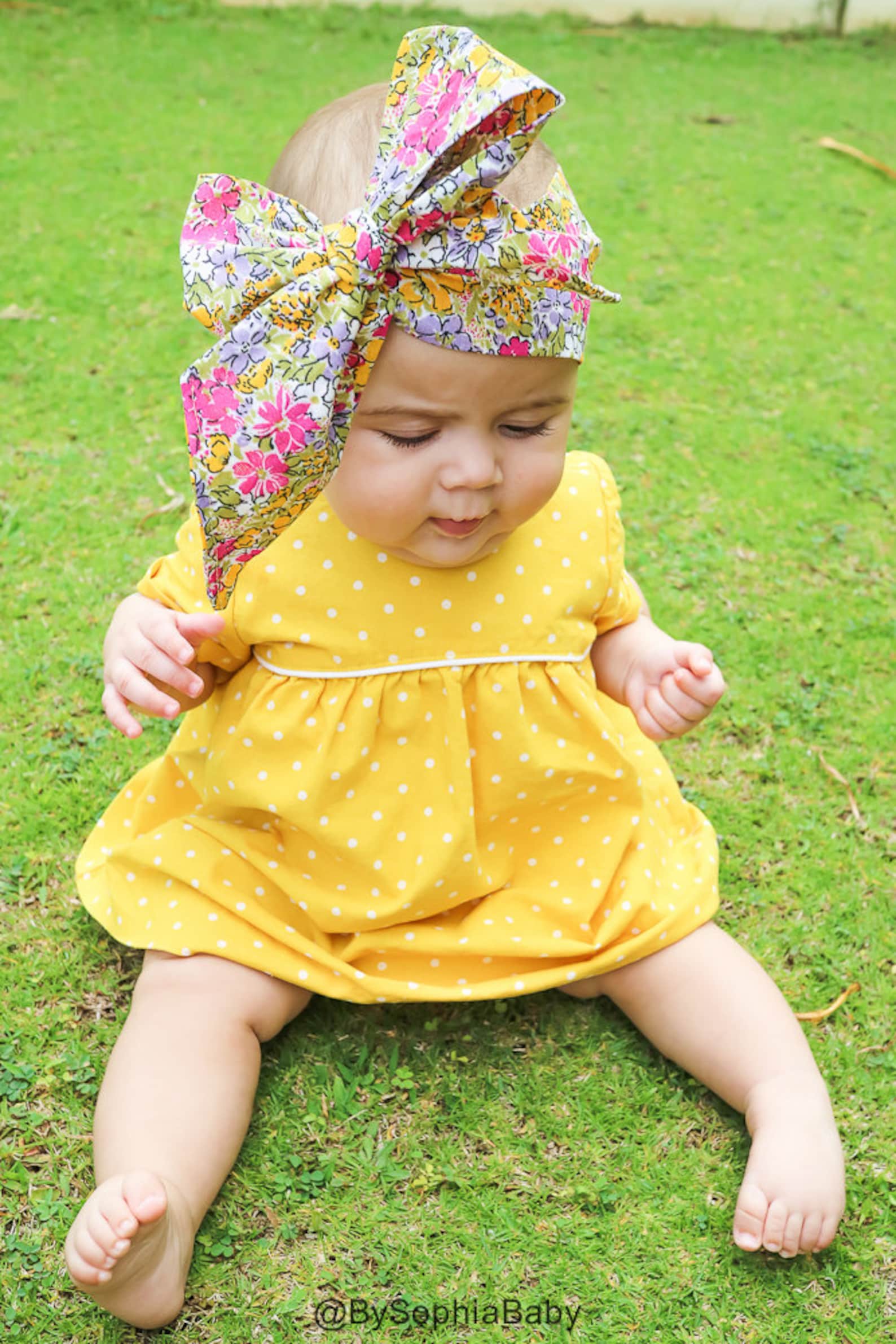 Baby Head Wrap Baby Headwrap Floral Baby Headband Baby Etsy