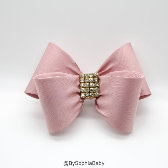 Pale Pink Hair Clip, Pink Bow Hair Clip, Bow Hair Clip  display picture 1