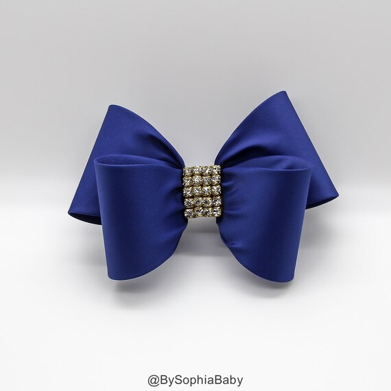 Royal Blue Hair Clip, Blue Bow Hair Clip, Bow Hair Clip, Toddler Blue Hair Clip, Girls Bow Hair Clip, Big Bow Hair Clip, 1004