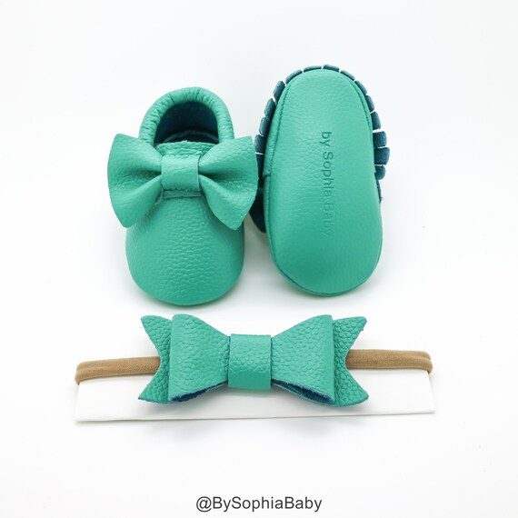 bow moccasins baby
