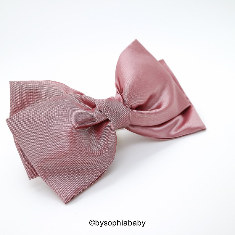 Big Bow Hair Clip, Pale Pink Bow Hair Clip, Girls Bow Hair Clip, Toddler Gold Hair Clip, Girls Bow Hair Clip, Big Bow Hair Clip, 1080 image 4