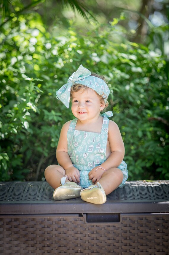Baby Girl Romper Set Baby Romper and Headband Flower Baby Romper Set Baby Romper Blue Flower Romper Baby Shower Gift 2247 Etsy Canada