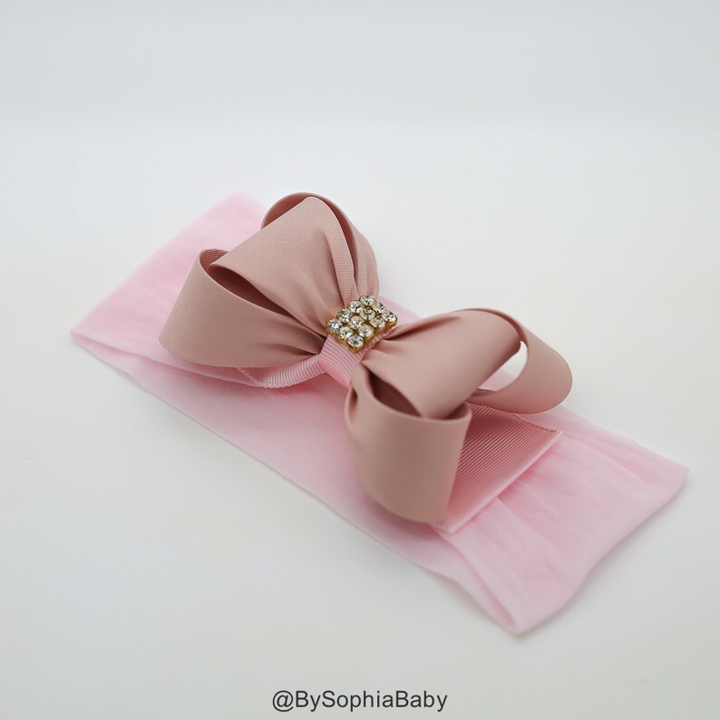 Babyhug Bow Applique Headband - Pink main image 0
