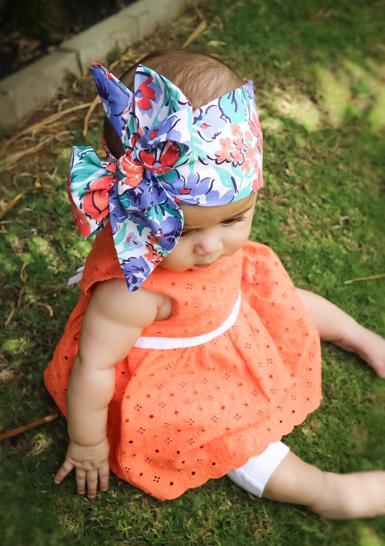Baby Head Wrap Baby Headwrap Floral Baby Headband Baby Etsy