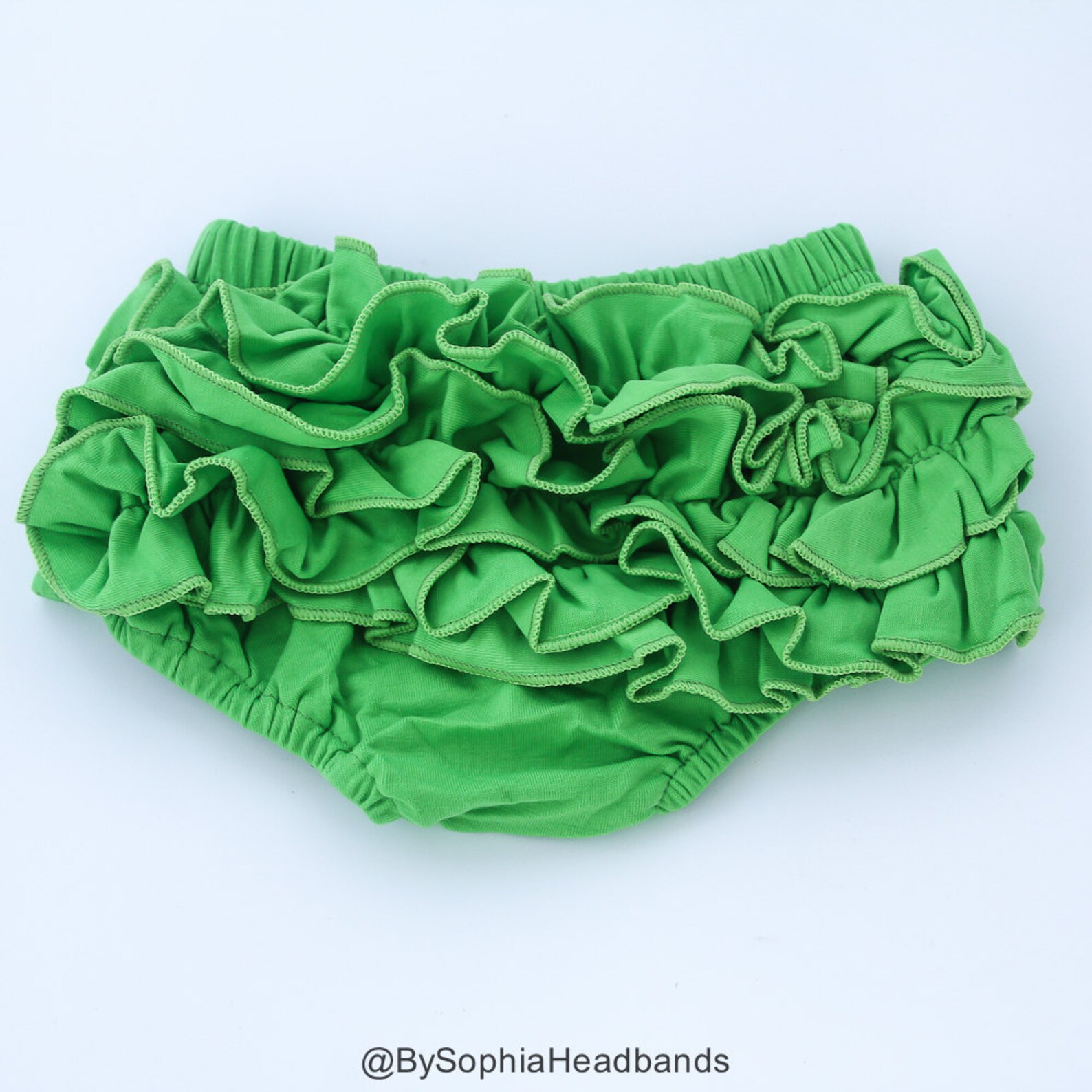 Baby Cotton Bloomers Green Ruffle Baby Bloomer Green Baby Etsy