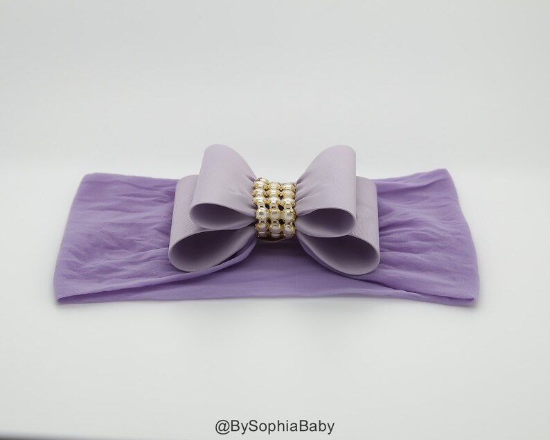 Baby Headband Lilac Lavender Baby Headband Lilac Baby Etsy