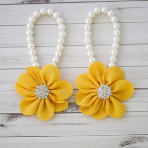 Baby Barefoot Sandals, Yellow Mustard Barefoot Sandal, Baby Foot Jewelry, Baby Shoes, Pearl Barefoot Sandal, Toddler Barefoot Sandal, 44